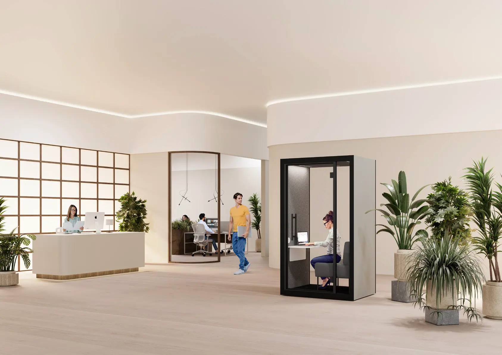 Office furniture and workspace fit-out by Office Planner in a Singapore office