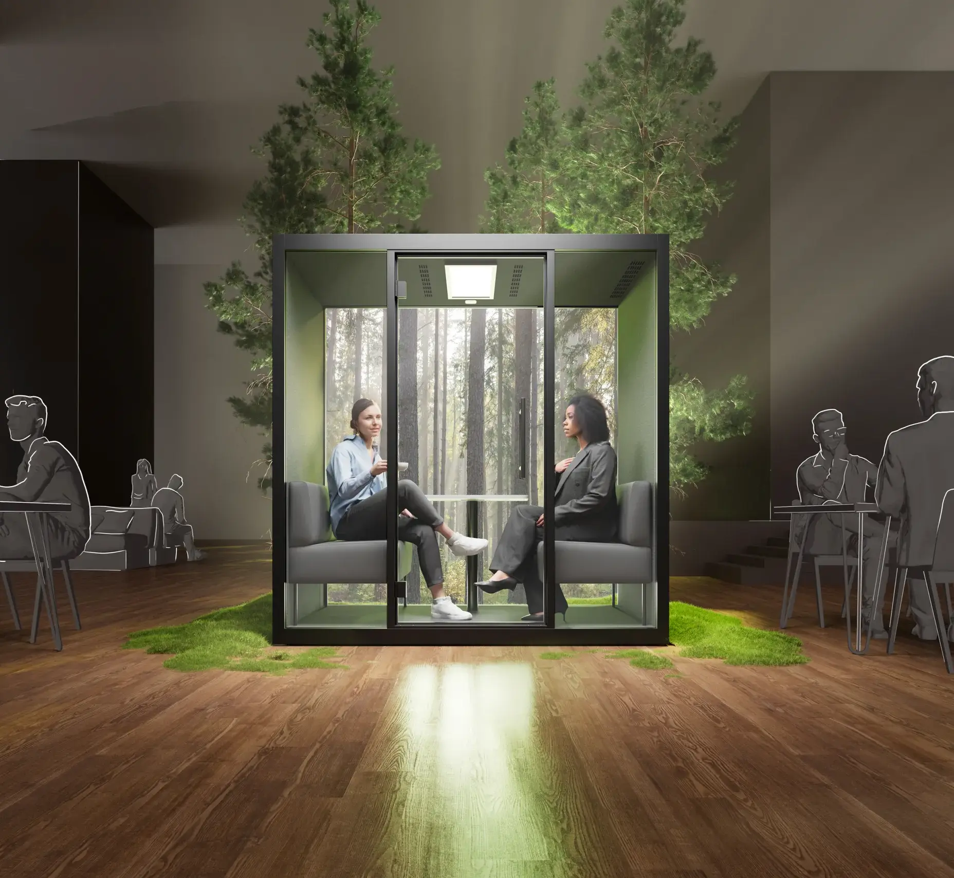 Silen Pods: Duo — Private Pods by Office Planner
